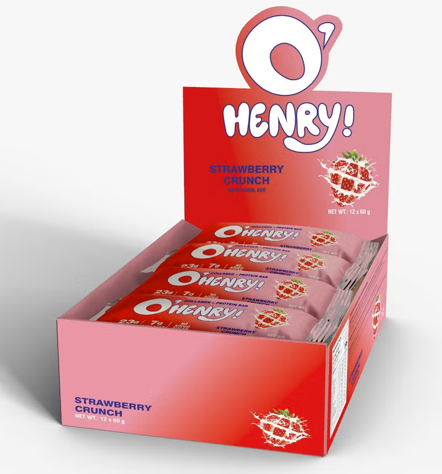 O’Henry Collagen + Protein Bar Strawberry Crunch (Pack of 12)