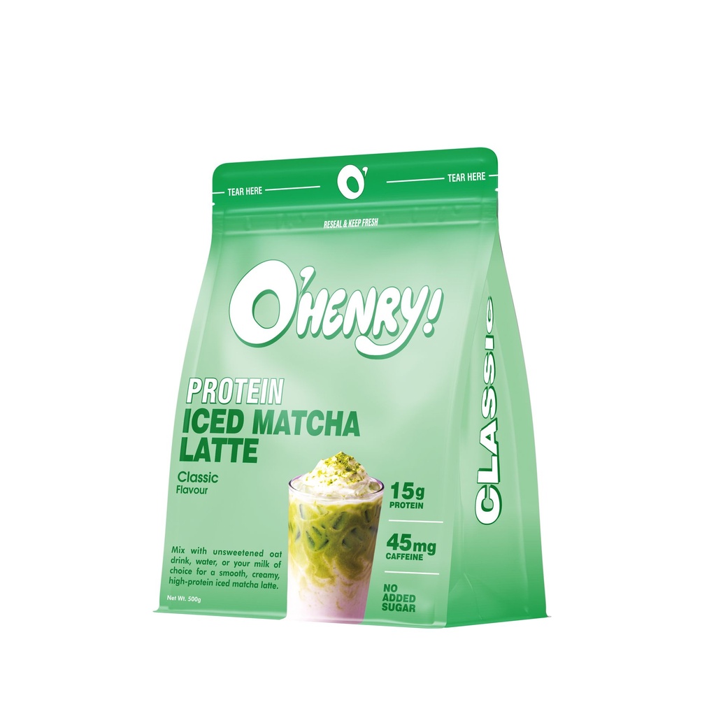 O’Henry Protein Iced Matcha Latte Matcha Flavour 500g