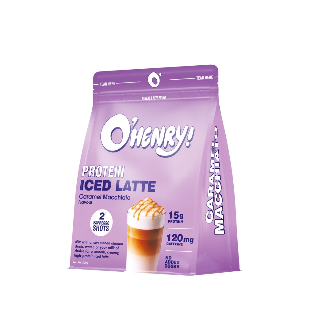 O’Henry Protein Iced Latte Caramel Macchiato Flavour 500g