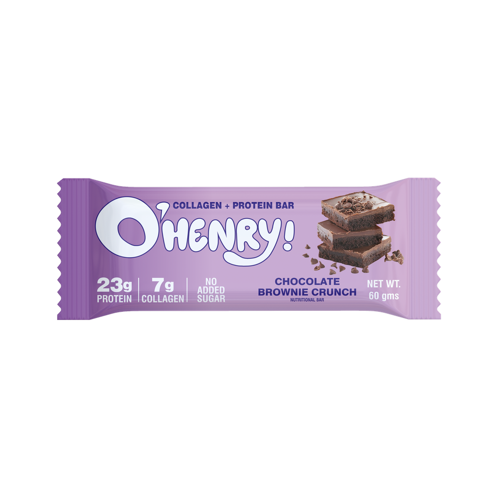 O’Henry Collagen + Protein Bar Chocolate Brownie Crunch 60g