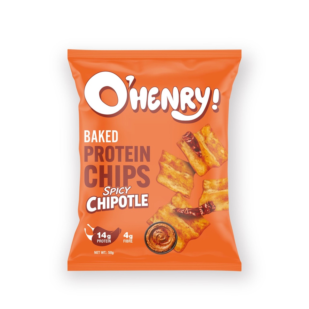 O’Henry Baked Protein Chips Spicy Chipotle 50g
