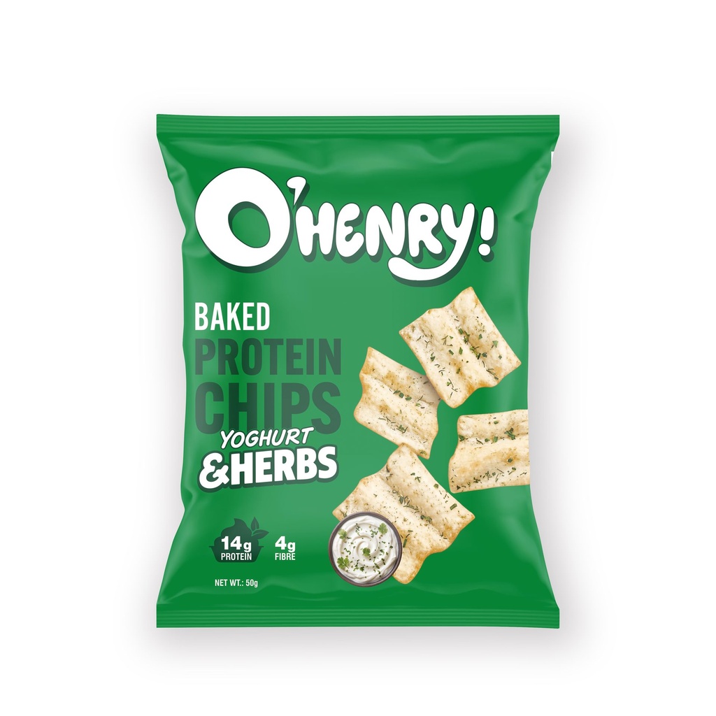 O’Henry Baked Protein Chips Yogurt and Herbs 50g