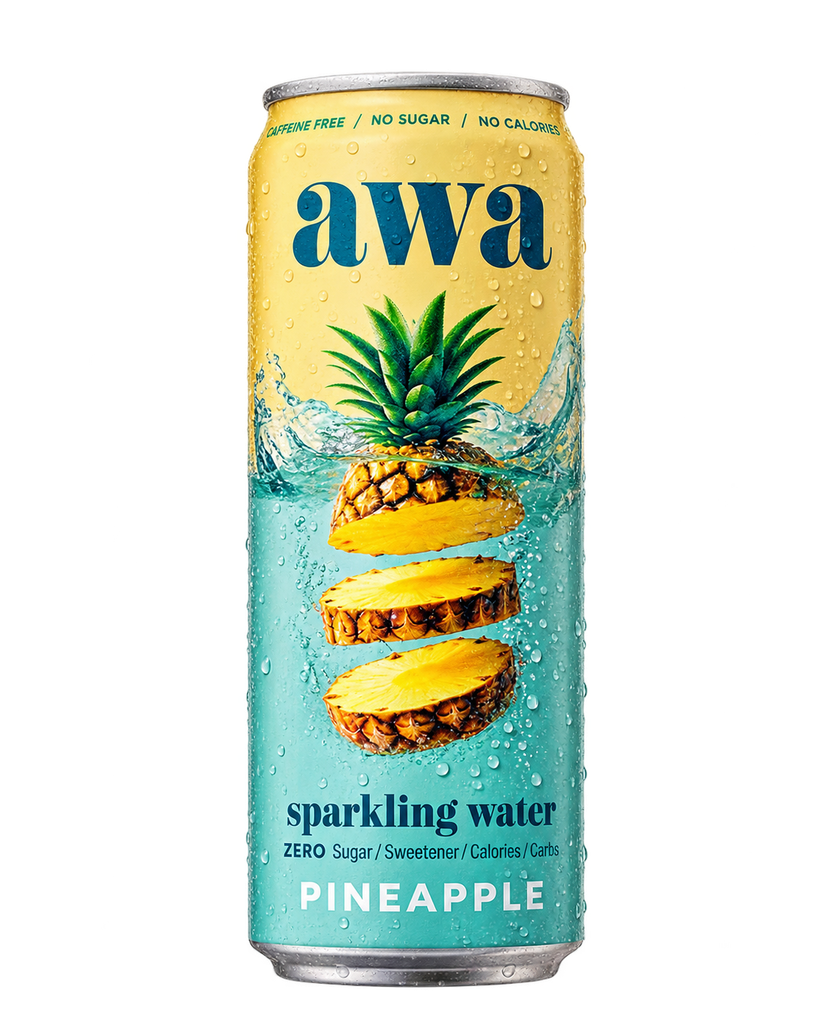 AWA Sparkling Water Pineapple Flavour 330 ml