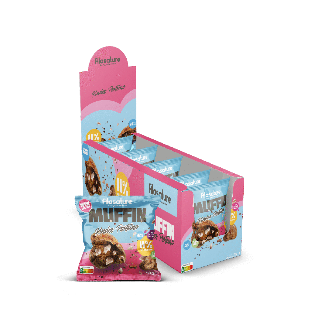 Alasature Protein Muffin Kinder Proteino | 12% Protein | Pack (5 x 50g)